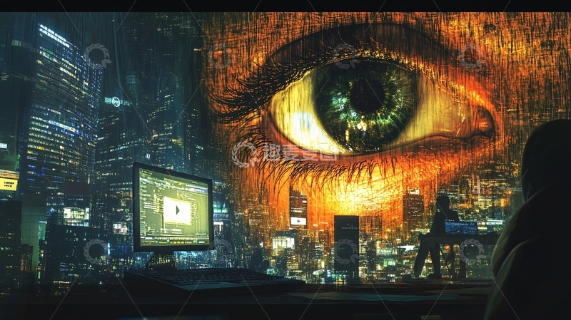 高清大图下载【趣麦麦图】-大眼睛城市璀璨1