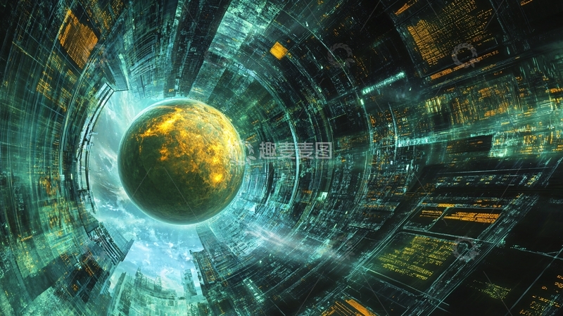 高清大图下载【趣麦麦图】元宇宙科技背景素材8