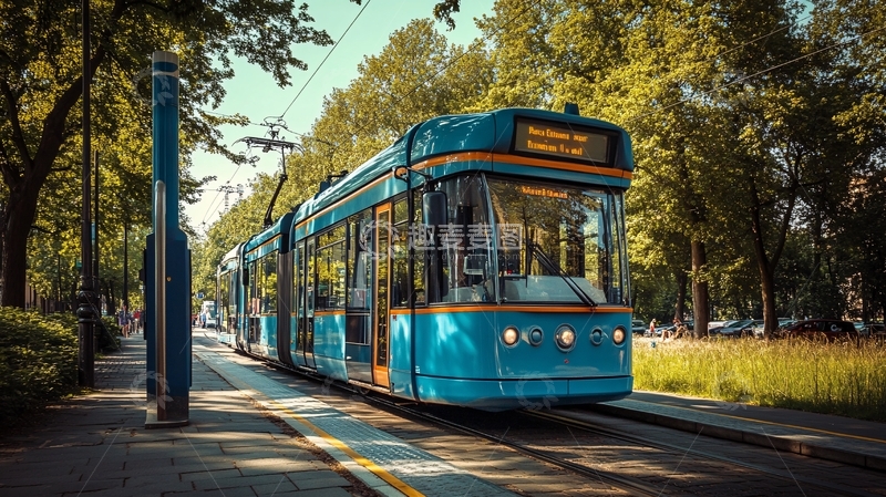 高清大图下载【趣麦麦图】柏林轻轨列车