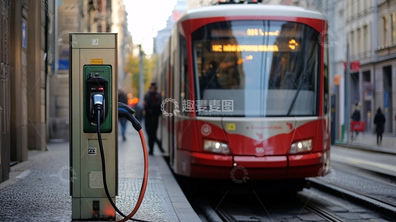 高清大图下载【趣麦麦图】电气化交通
