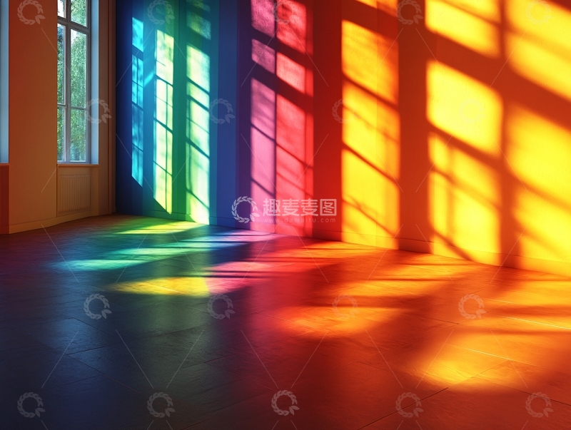 高清大图下载【趣麦麦图】阳光照进室内背景8