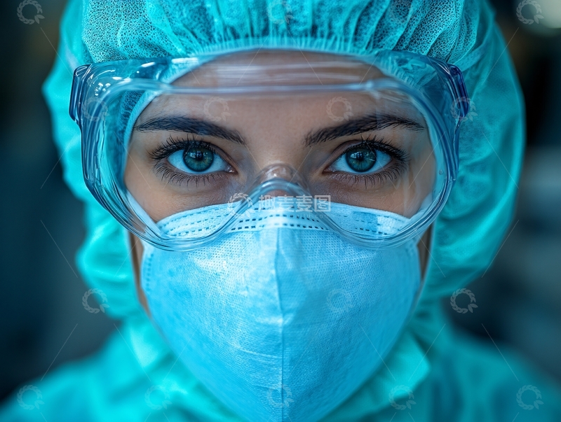高清大图下载【趣麦麦图】新冠肺炎护士