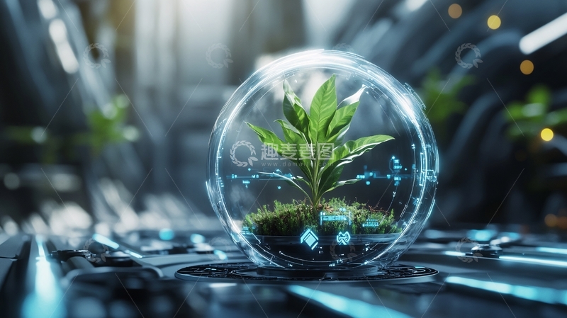 高清大图下载【趣麦麦图】高科技植物种植