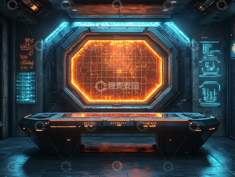 高清大图下载【趣麦麦图】赛博朋克风格迎宾区33