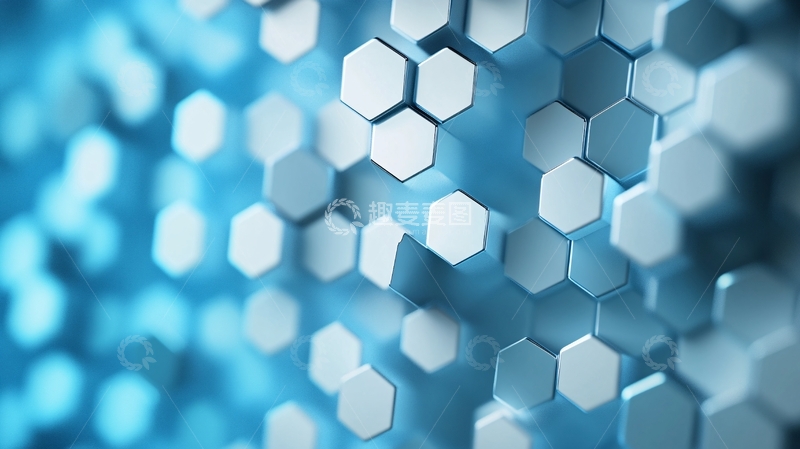 高清大图下载【趣麦麦图】蜂窝光影光束背景7