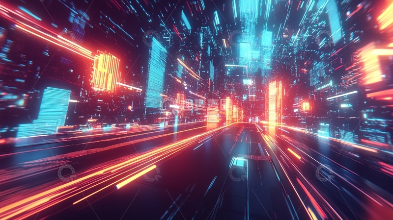 高清大图下载【趣麦麦图】智慧城市网络速度18