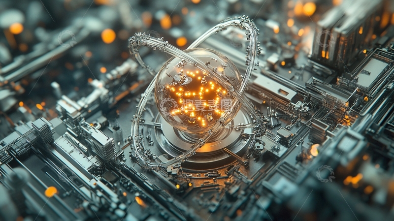 高清大图下载【趣麦麦图】科技芯片1