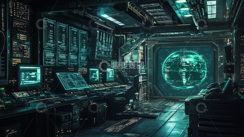 高清大图下载【趣麦麦图】飞船控制室2