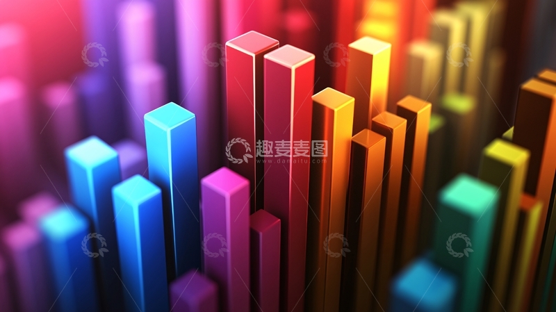 高清大图下载【趣麦麦图】立体条形图案