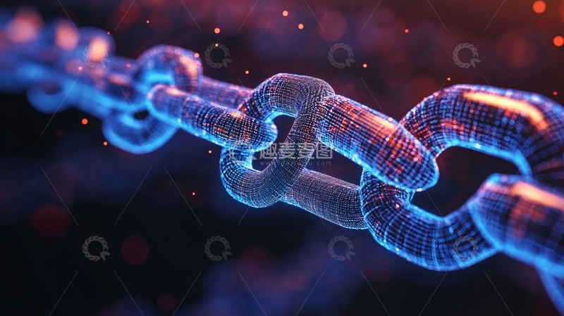 高清大图下载【趣麦麦图】区块链生态链