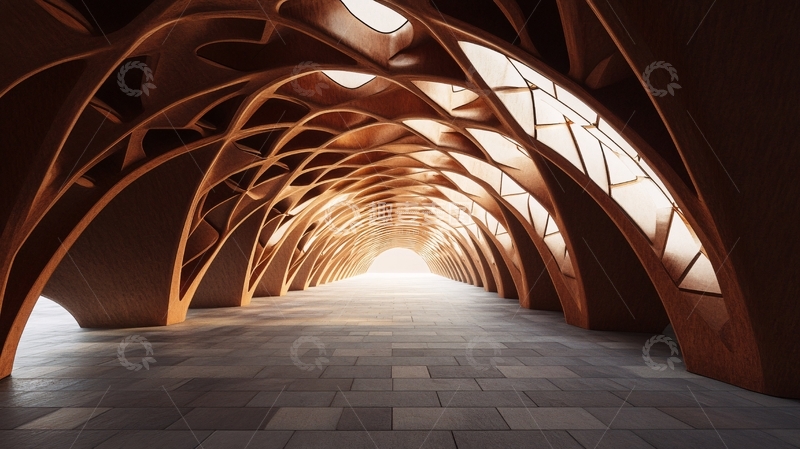 高清大图下载【趣麦麦图】渲染隧道
