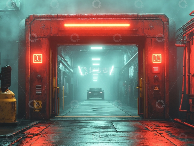 高清大图下载【趣麦麦图】洗车通道