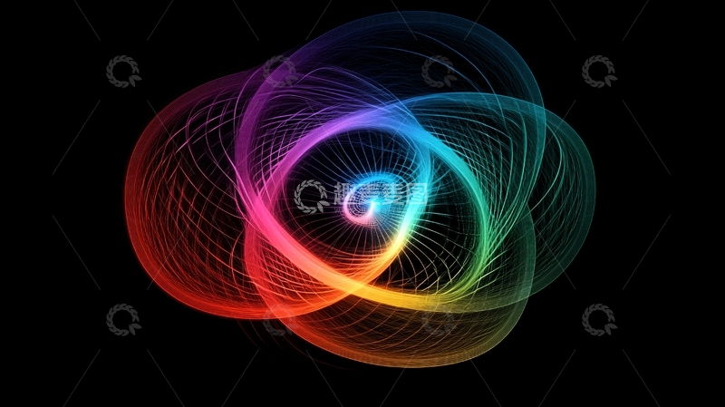 高清大图下载【趣麦麦图】彩色旋窝漩涡