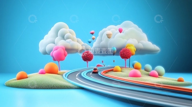 高清大图下载【趣麦麦图】立体插画风格15