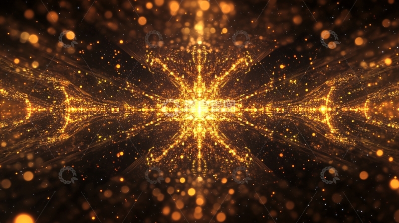 高清大图下载【趣麦麦图】金色无限科技背景28