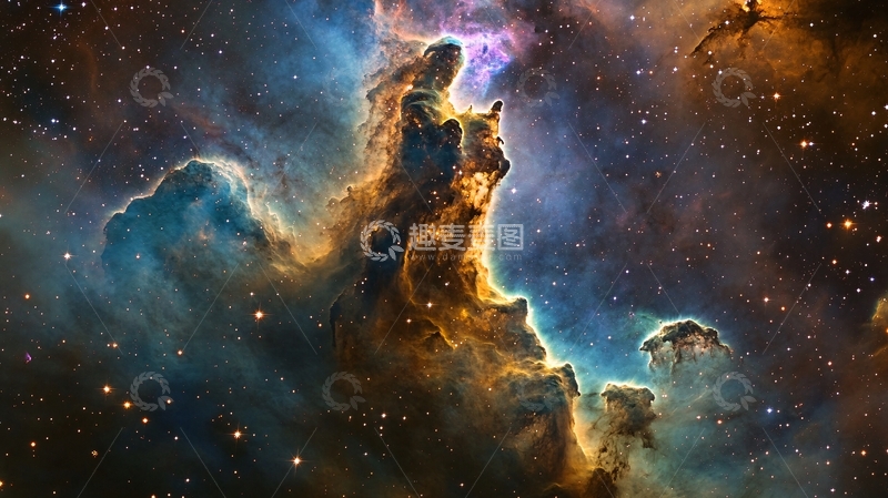 高清大图下载【趣麦麦图】星云状星际气体3