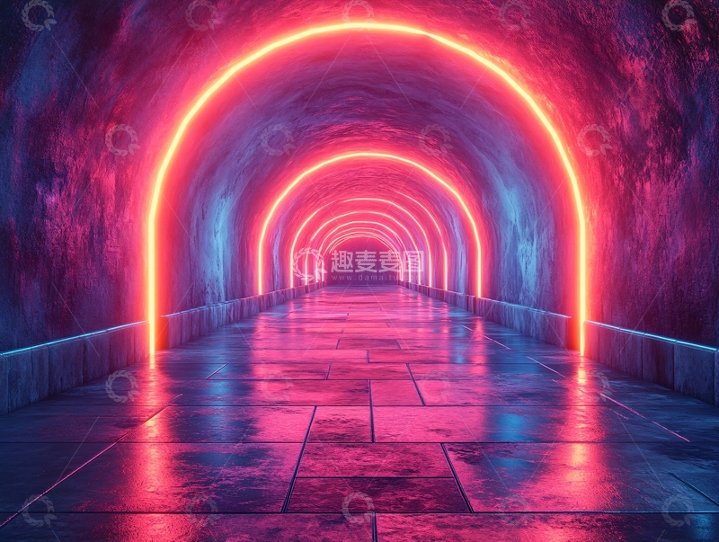 高清大图下载【趣麦麦图】超现实隧道4