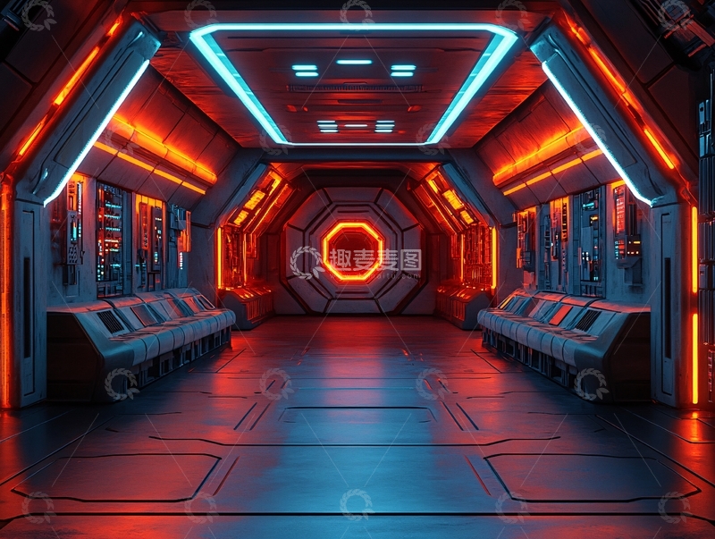 高清大图下载【趣麦麦图】宇宙飞船船舱3