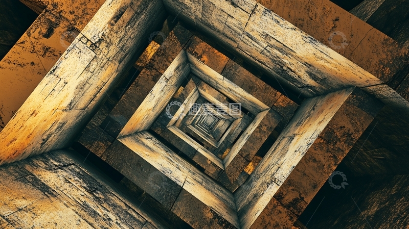 高清大图下载【趣麦麦图】科技几何立方体