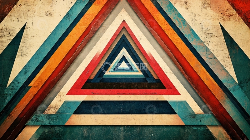 高清大图下载【趣麦麦图】几何墙面艺术