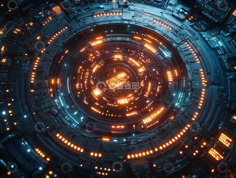 高清大图下载【趣麦麦图】圆形科技素材4
