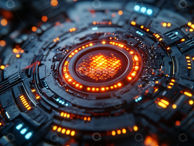 高清大图下载【趣麦麦图】圆形科技素材6