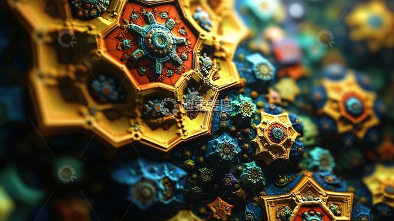 高清大图下载【趣麦麦图】酷炫华丽凹凸感壁纸