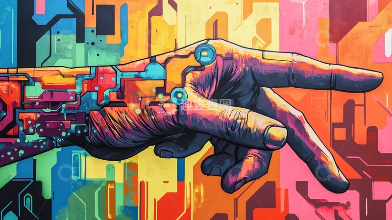 高清大图下载【趣麦麦图】人工智能插画6