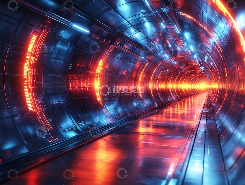 高清大图下载【趣麦麦图】科幻小说隧道5