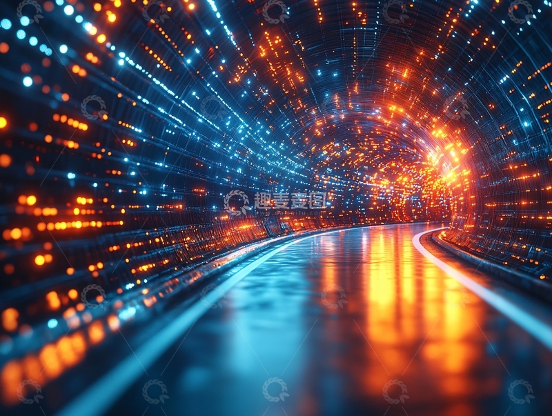 高清大图下载【趣麦麦图】渲染隧道2