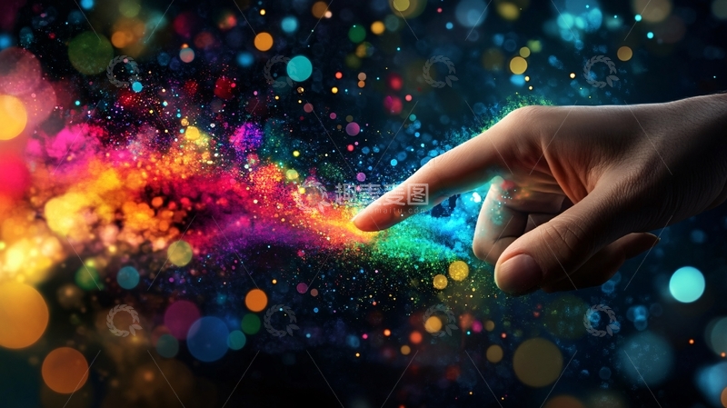 高清大图下载【趣麦麦图】幻彩梦境高清背景4