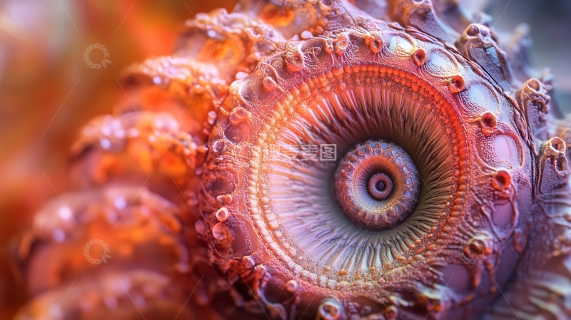 高清大图下载【趣麦麦图】鹦鹉螺特写3