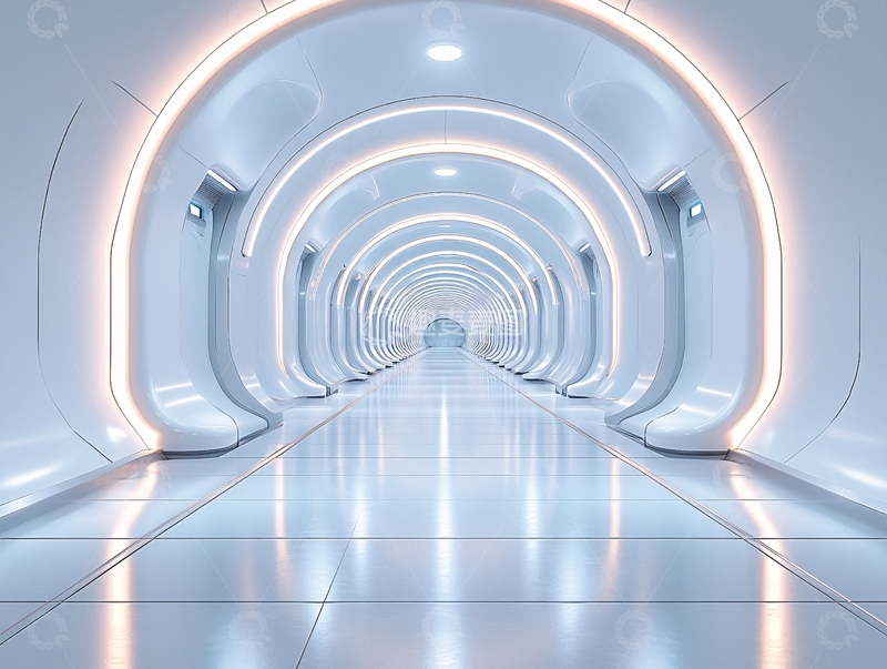 高清大图下载【趣麦麦图】科幻灯光走廊52