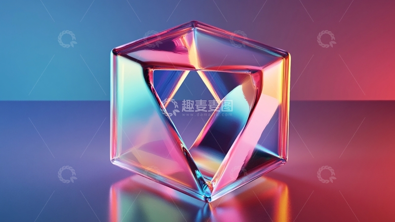 高清大图下载【趣麦麦图】立体渐变发光体设计36