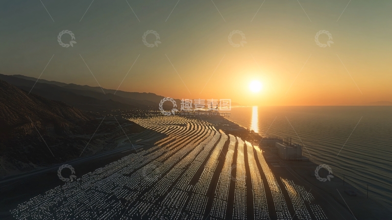 高清大图下载【趣麦麦图】龙羊峡光伏电站