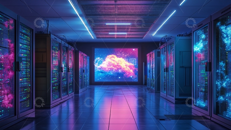 高清大图下载【趣麦麦图】服务器走廊4