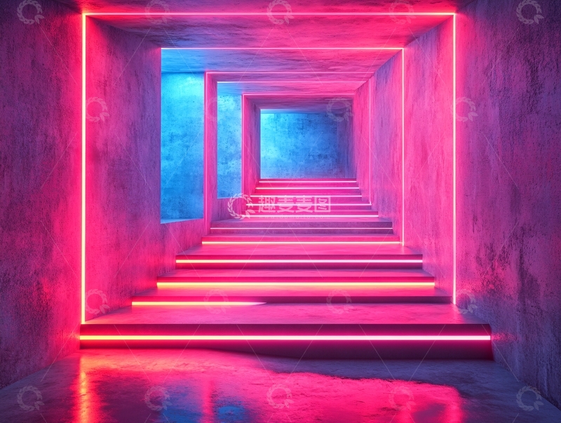 高清大图下载【趣麦麦图】霓虹灯场景造型22