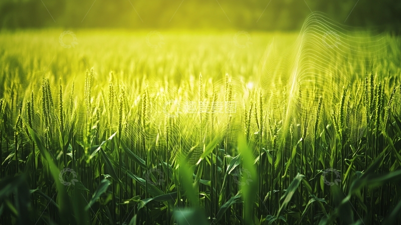 高清大图下载【趣麦麦图】光晕麦田