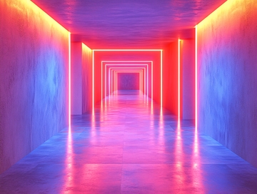 流光溢彩的霓虹灯走廊84