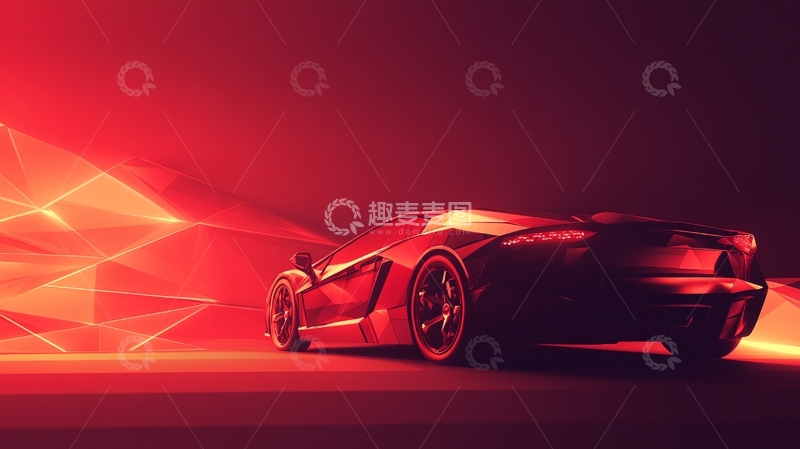 高清大图下载【趣麦麦图】绚丽线条汽车37