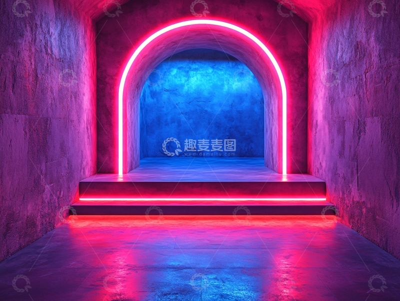 高清大图下载【趣麦麦图】霓虹灯场景造型21