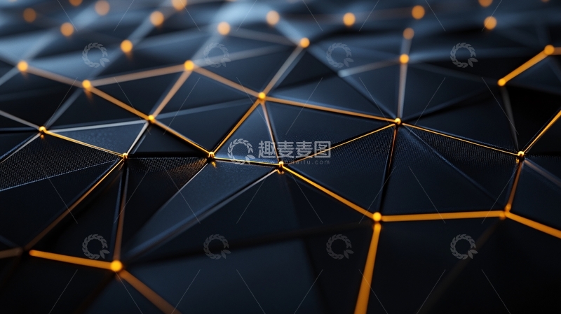 高清大图下载【趣麦麦图】晶格线条