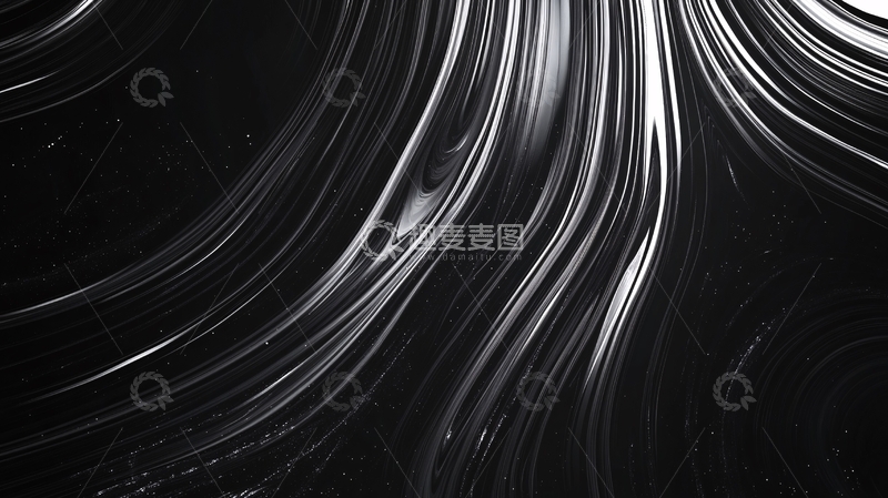 高清大图下载【趣麦麦图】科幻感蓝色流动感背景13