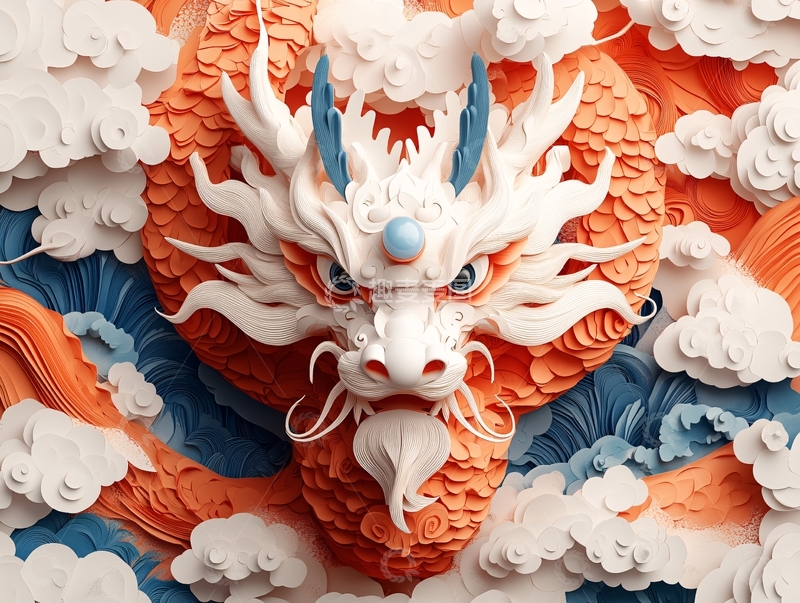 高清大图下载【趣麦麦图】龙年建模6