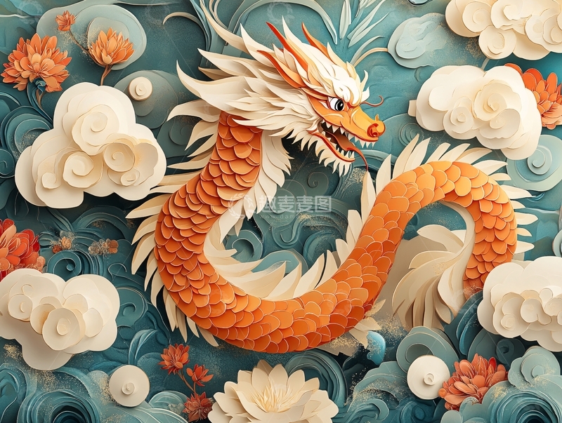 高清大图下载【趣麦麦图】龙年包装插画22