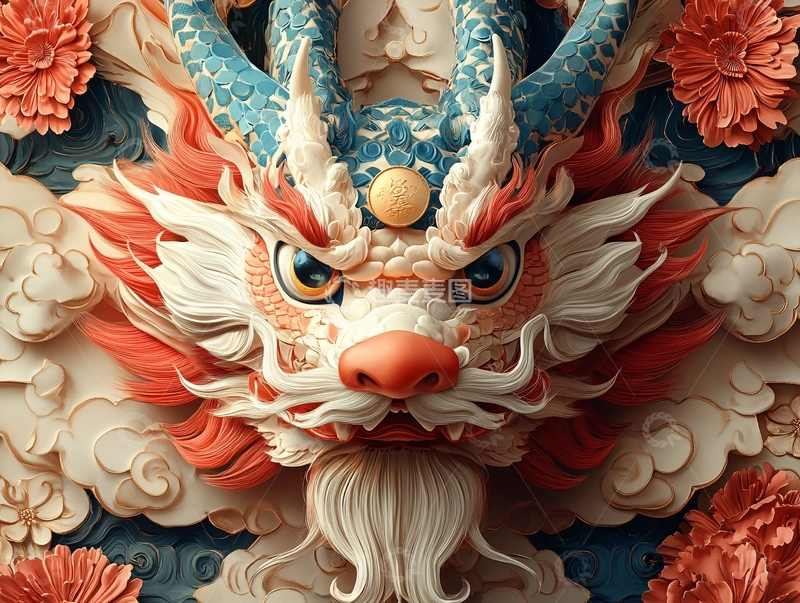 高清大图下载【趣麦麦图】-龙包装插画3