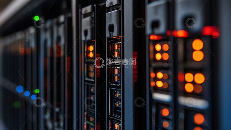 高清大图下载【趣麦麦图】成排的服务器1