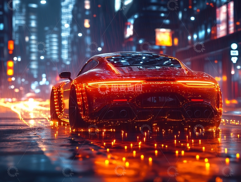 高清大图下载【趣麦麦图】发光的车酷炫车6