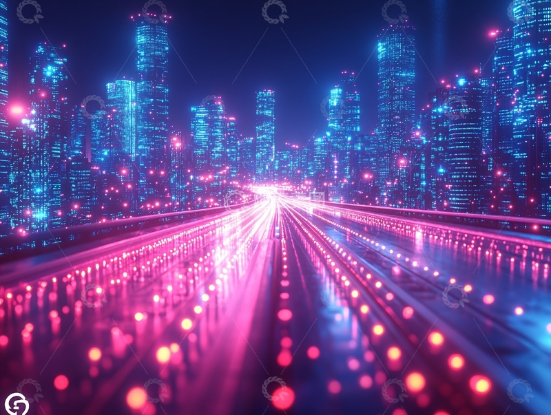 高清大图下载【趣麦麦图】智慧城市网络速度20