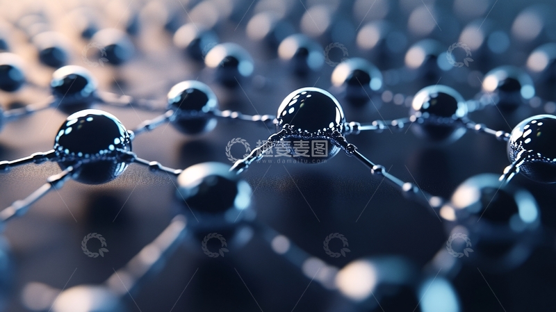 高清大图下载【趣麦麦图】粒子球体三维图形